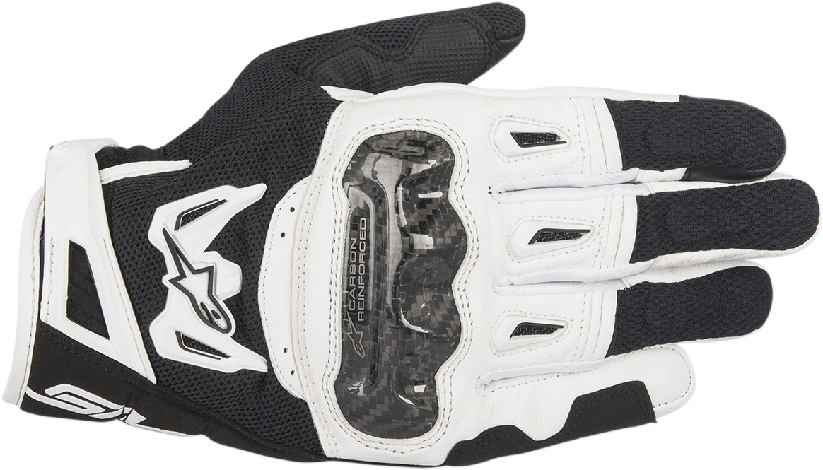 ALPINESTARS SMX-2 Air Carbon V2 Gloves - Black/White - Medium 3567717-12-M - Gloves