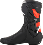 ALPINESTARS SMX+ Boots - Black/White/Red Fluorescent - US 11.5 / EU 46 2221019-1231-46