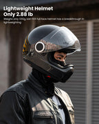ILM Carbon Fiber Lightweight Motorcycle Helmets Full Face Retro Helmet Model F611