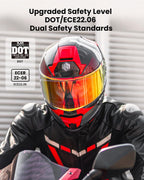 ILM Carbon Fiber Motorcycle Helmets Full Face Racing Helmet Model MF577P - Hot Sale
