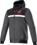 ALPINESTARS Honda Chrome Street Hoodie - Black/Gray/Red - Large 4201323-1908-L