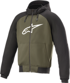 ALPINESTARS Chrome Hoodie - Black/Green - 4XL 4200918-1681-4X