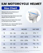 ILM Bluetooth Integrated Modular Flip up Full Face Motorcycle Helmet Model 953PRO