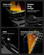 ILM Carbon Fiber Motorcycle Helmets Full Face Racing Helmet Model MF577P - Hot Sale