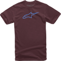 ALPINESTARS Ageless T-Shirt - Maroon/Blue - Large 1032-720308370L