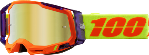 100% Racecraft 2 Goggles - Panam - Gold Mirror 50010-00021
