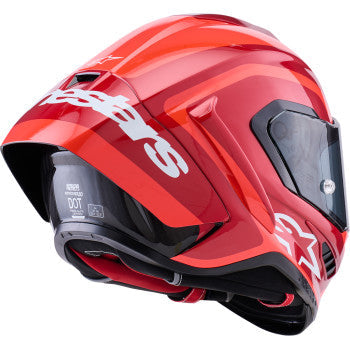 ALPINESTARS Supretech R10 Helmet - 22.06 - Arius - Gloss - Black/White/Double Red - Medium 8203926-1683-M - Helmets