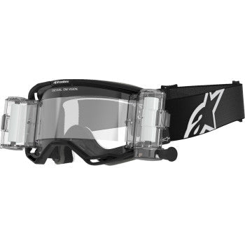 ALPINESTARS GOGGLES Vision 8 Roll-Off Goggle - Corp - Black - Clear 5101125-1529 - Goggles