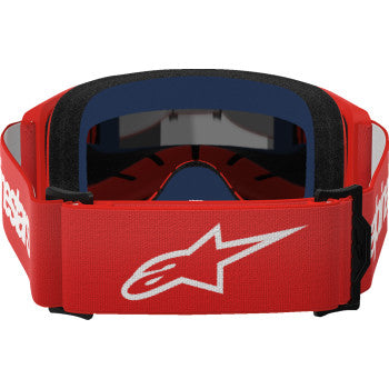ALPINESTARS GOGGLES Vision 3 Goggle - Wordmark - Red - Silver Mirror 5103325-3094 - Goggles