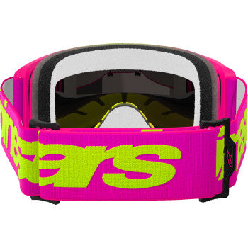 ALPINESTARS GOGGLES Vision 5 Goggle - Wordmark - Pink/Yellow Fluo - Red Mirror 5102425-3085 - Goggles