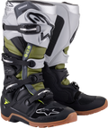 ALPINESTARS Tech 7 Enduro Boots - Black/Silver/Green - US 13 2012114-1916-13