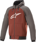 ALPINESTARS Chrome Hoodie - Gray/Burnt Orange - 2XL 4200918-9134-2X