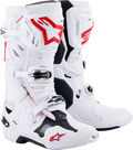 ALPINESTARS Tech 10 Supervented Boots - White/Red - US 10 2010520-2230-10