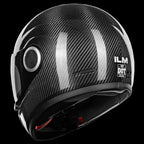 ILM Carbon Fiber Lightweight Motorcycle Helmets Full Face Retro Helmet Model F611