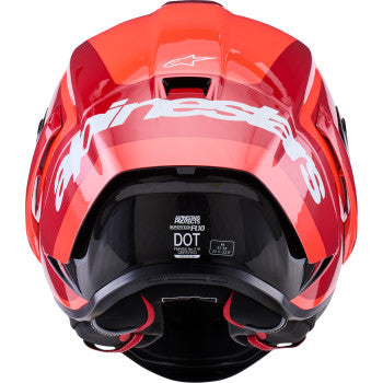 ALPINESTARS  Supretech R10 Helmet - 22.06 - Arius - Gloss - Black/White/Double Red - 2XL 8203926-1683-2XL