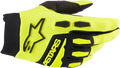 ALPINESTARS Full Bore Gloves - Fluo Yellow/Black - Large 3563622-551-L