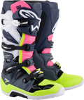 ALPINESTARS Tech 7 Boots - Black/Pink/White/Yellow - US 11 2012014-9076-11
