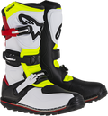 ALPINESTARS Tech-T Boots - White/Red/Yellow Fluorescent/Black - US 13 2004017-2351-13