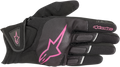 ALPINESTARS Women Stella Atom Gloves - Black/Fuchsia - Large 3594018-1039-L
