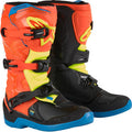 ALPINESTARS Youth Tech3S Boots - Orange/Blue/Yellow/Black - US 5 2014024-4755-5