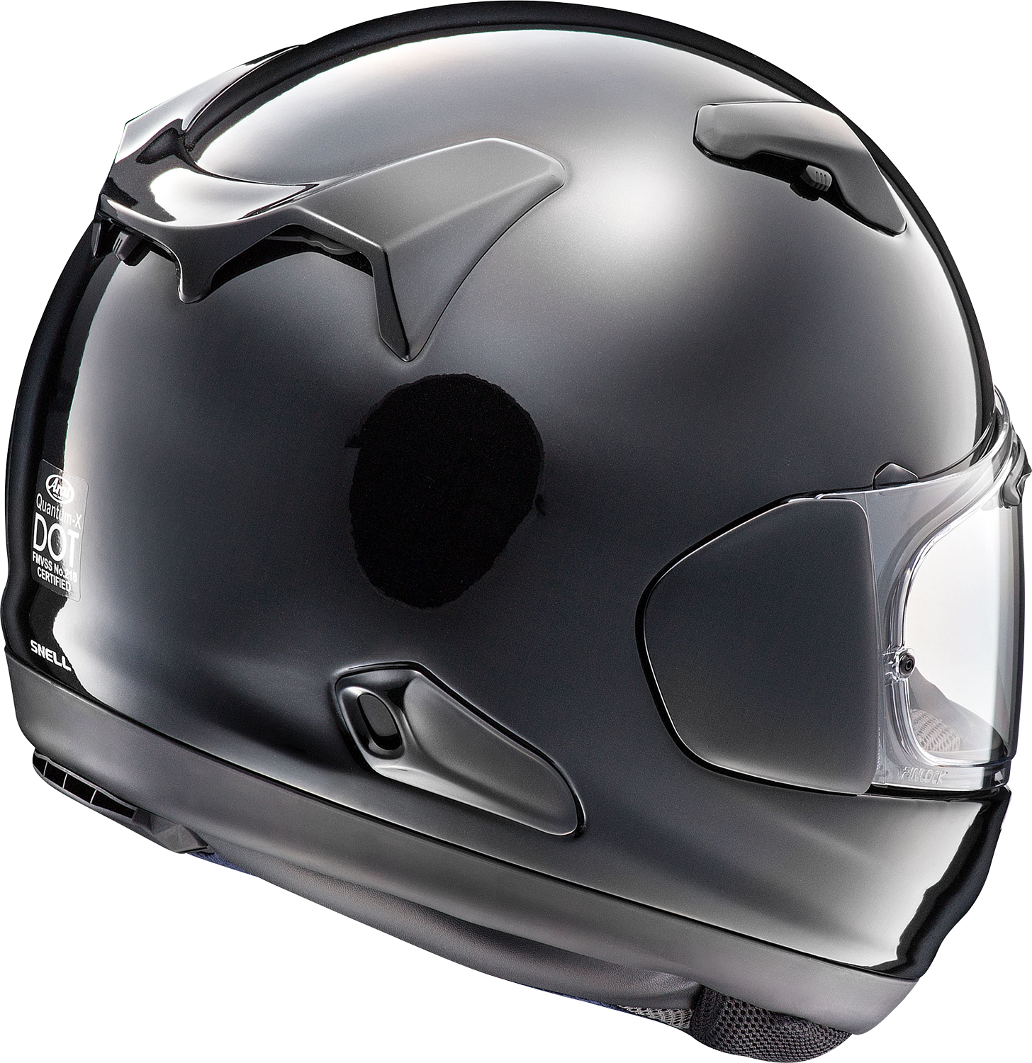 ARAI HELMETS, ARAI HELMETS Quantum-X Diamond Black Helmet - Large, VAS-MV Shield with Pinlock® 120 MaxVision™