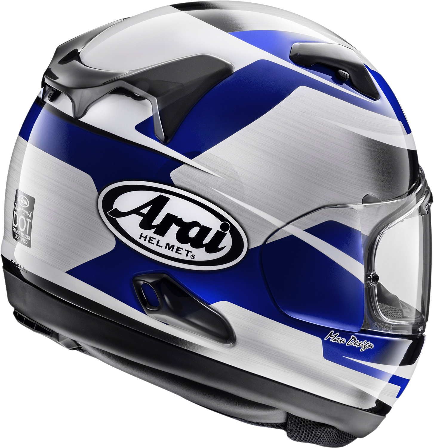 ARAI HELMETS, ARAI HELMETS Quantum-X Steel Blue Helmet - Large, VAS-MV Shield with Pinlock 120 MaxVision