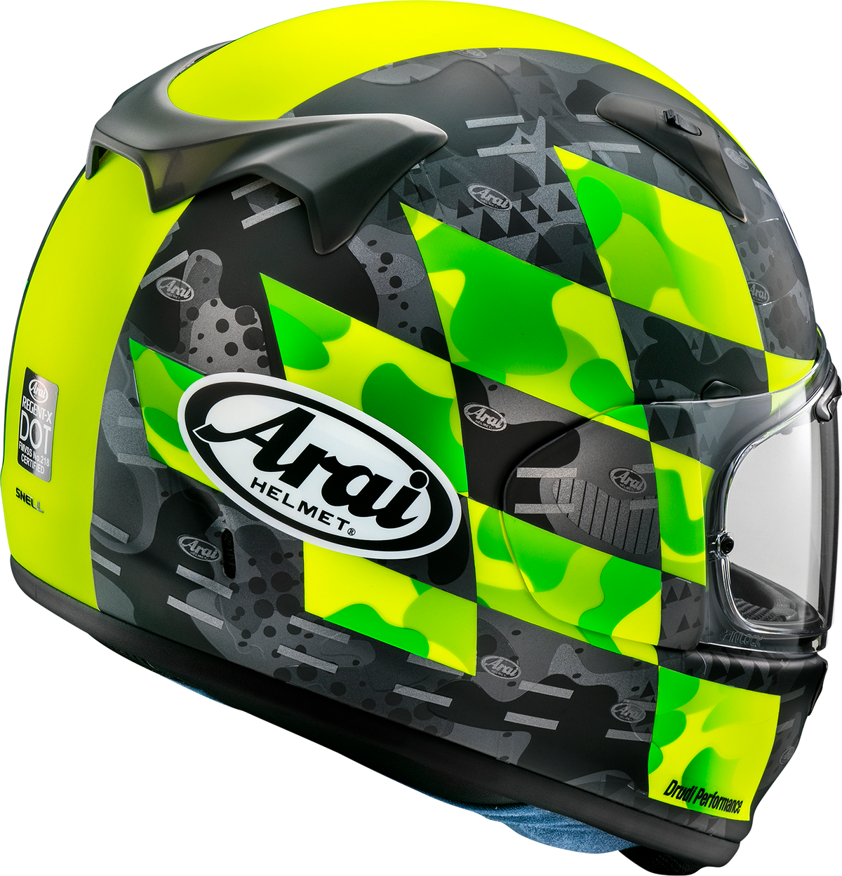 ARAI HELMETS ARAI Helmets Regent-X Helmet with Patch - Yellow Frost Size XS (Part #0101-15827)