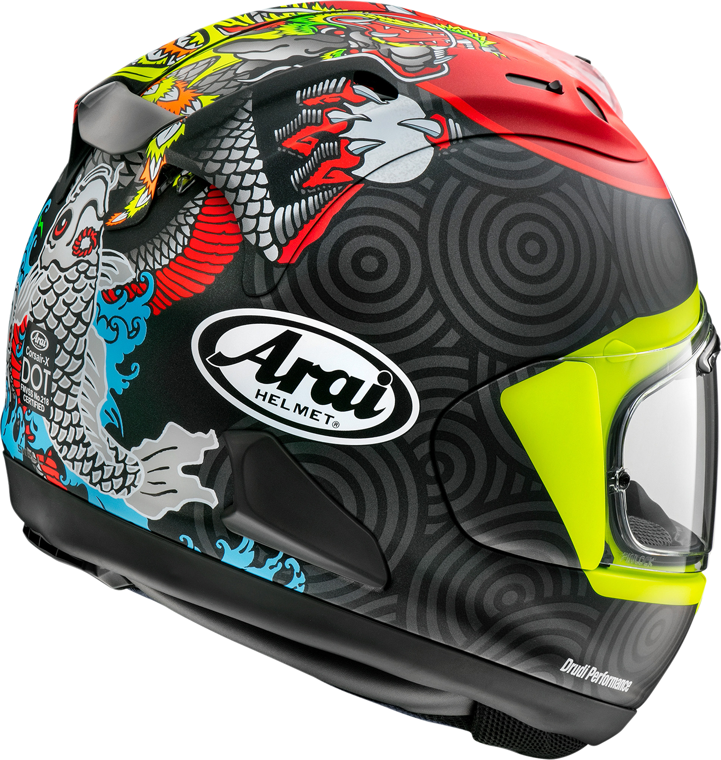 ARAI HELMETS, ARAI HELMETS Corsair-X Tatsuki Frost 2XL Motorcycle Helmet - Advanced Ventilation & Safety Features