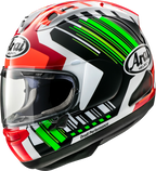 ARAI HELMETS ARAI Helmets Corsair-X Rea-6 Green XS – Advanced Motorcycle Helmet with Superior Ventilation and