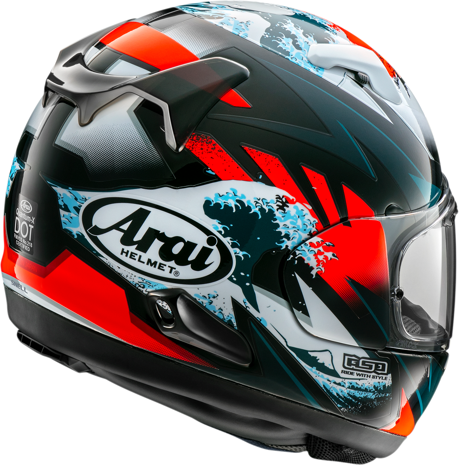 ARAI HELMETS, ARAI Helmets Quantum-X Wave Large Helmet (Part Number 0101-16007)