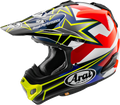 ARAI HELMETS, ARAI HELMETS VX-Pro4 Stars & Stripes Helmet – Yellow, Small – Advanced Features for Off-Road Protection
