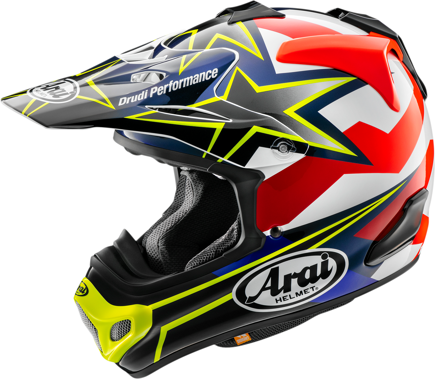 ARAI HELMETS, ARAI Helmets VX-Pro4 Stars & Stripes Yellow Helmet – Medium, Part Number 0110-8203