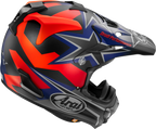 ARAI HELMETS, Arai Helmets VX-Pro4 Stars & Stripes Black Frost Medium – Advanced Off-Road Motorcycle Helmet