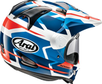 ARAI HELMETS, Arai Helmets XD-4 Depart White/Blue Helmet XS – Advanced Comfort and Ventilation for Motorcyclists