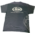ARAI HELMETS, ARAI HELMETS Arai Helmet T-Shirt - Dark Heather Gray, Large (Part #121565)