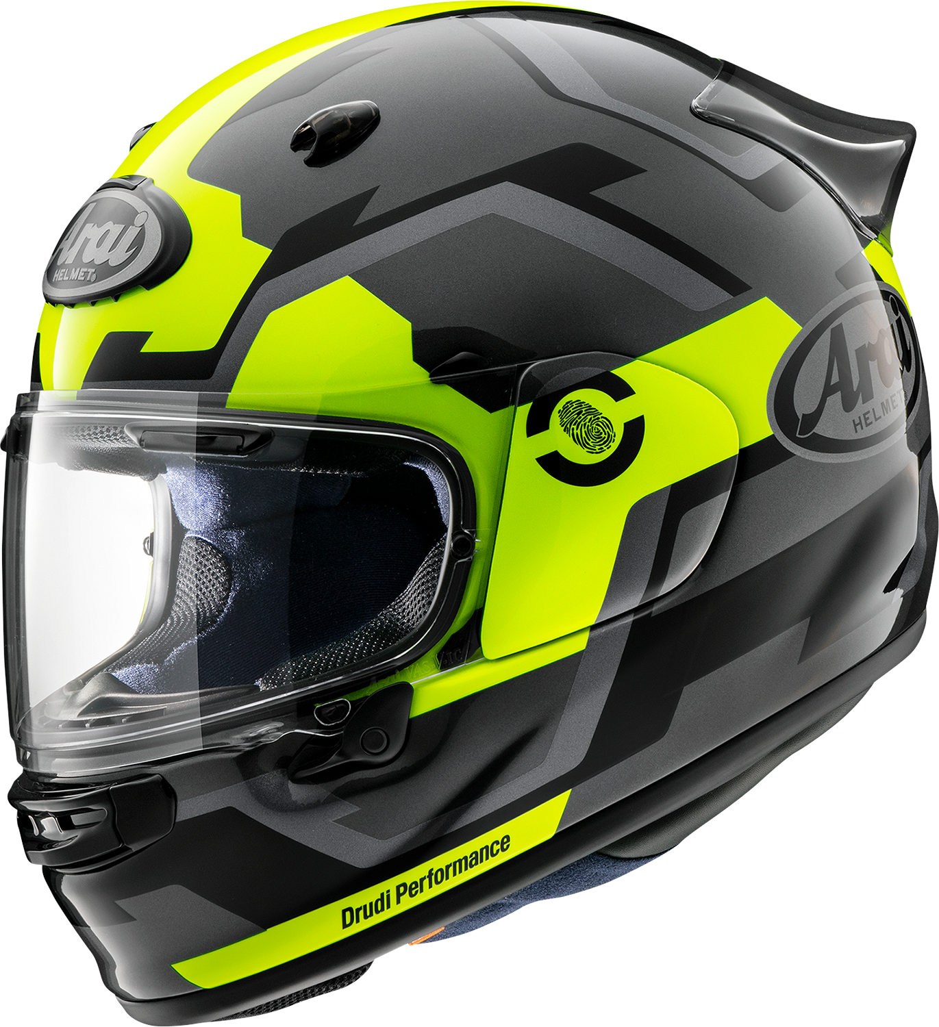 ARAI HELMETS, ARAI HELMETS Contour-X Helmet with Face Shield - Fluorescent Yellow, XS (Part No. 0101-16061)