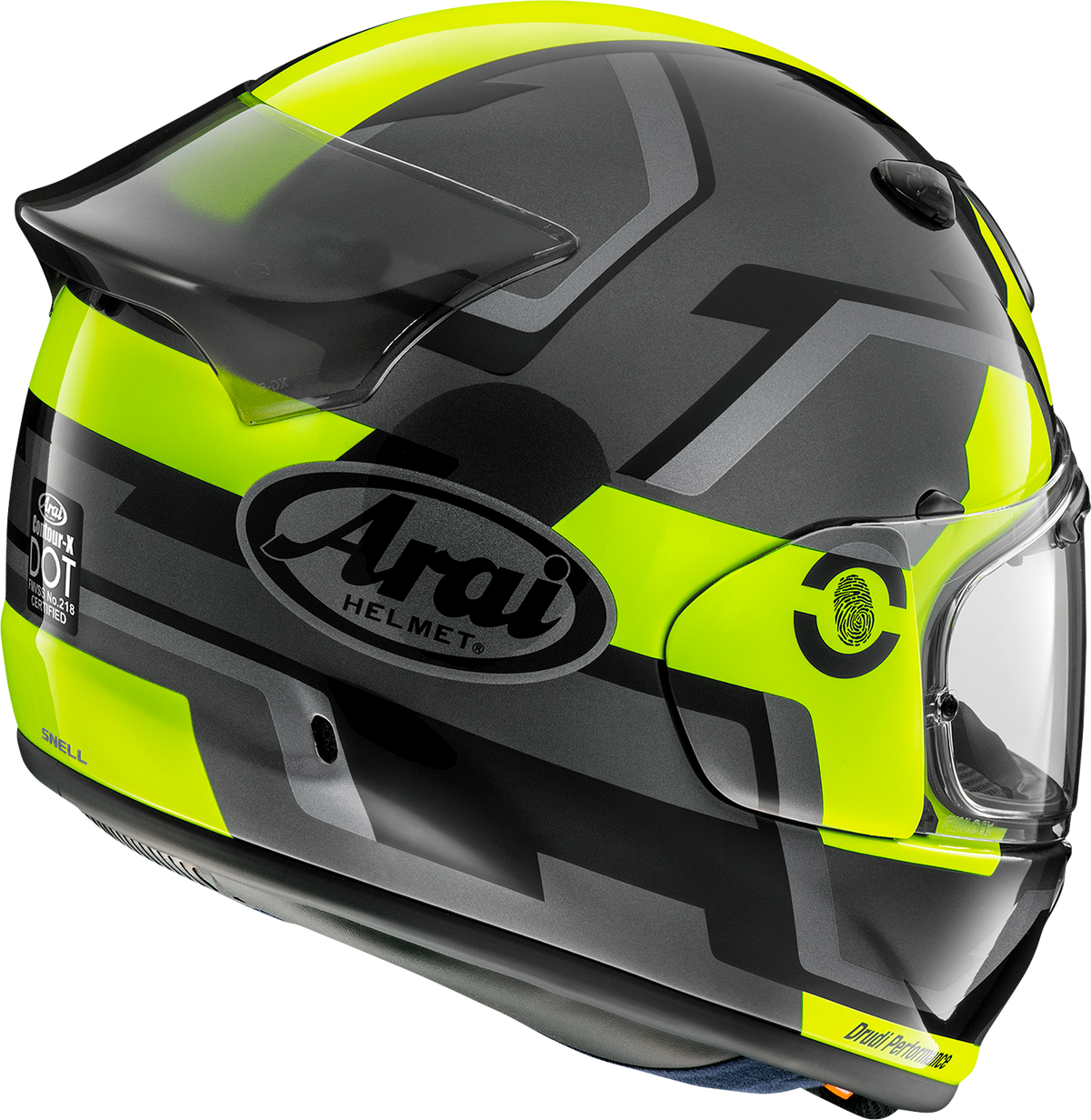 ARAI HELMETS ARAI HELMETS Contour-X Helmet in Fluorescent Yellow – Medium (Part #0101-16063)