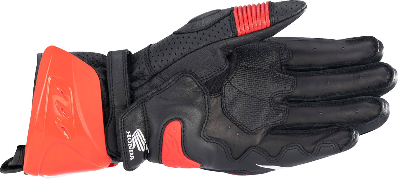 ALPINESTARS Honda GP Pro R3 Gloves - Black/Bright Red/Blue - 2XL 3556223-1317-2X - Gloves