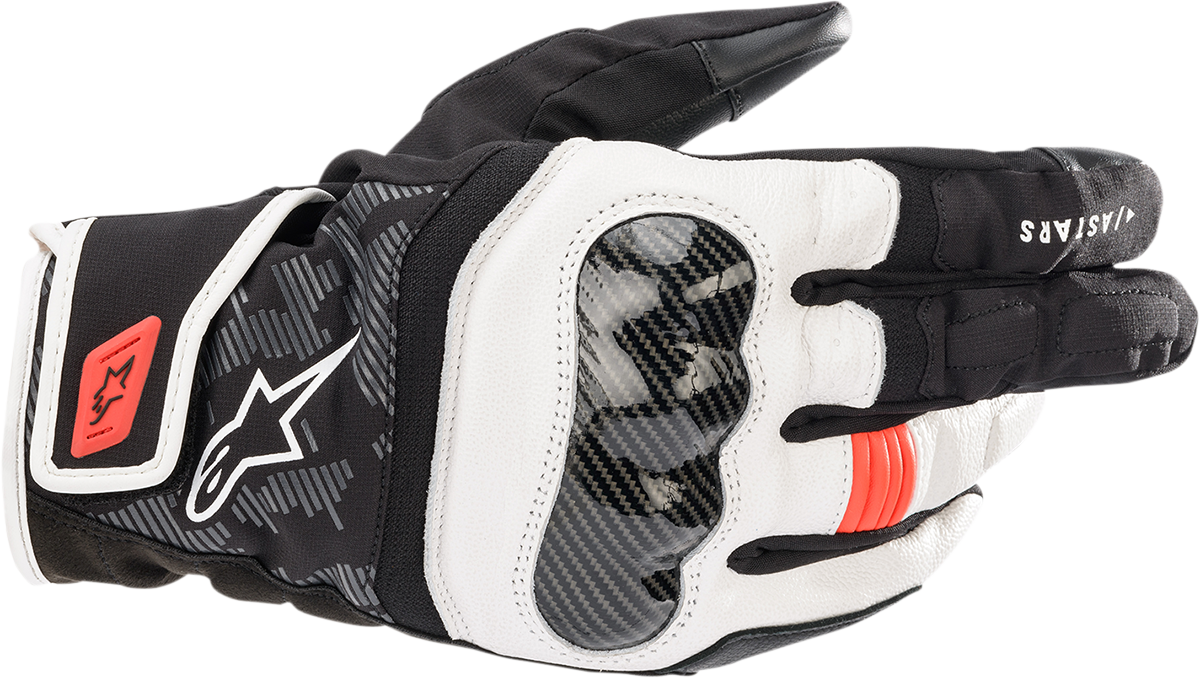 ALPINESTARS SMX Z Drystar® gloves - Black/White/Fluo Red - XL 3527421-1231-XL - Gloves
