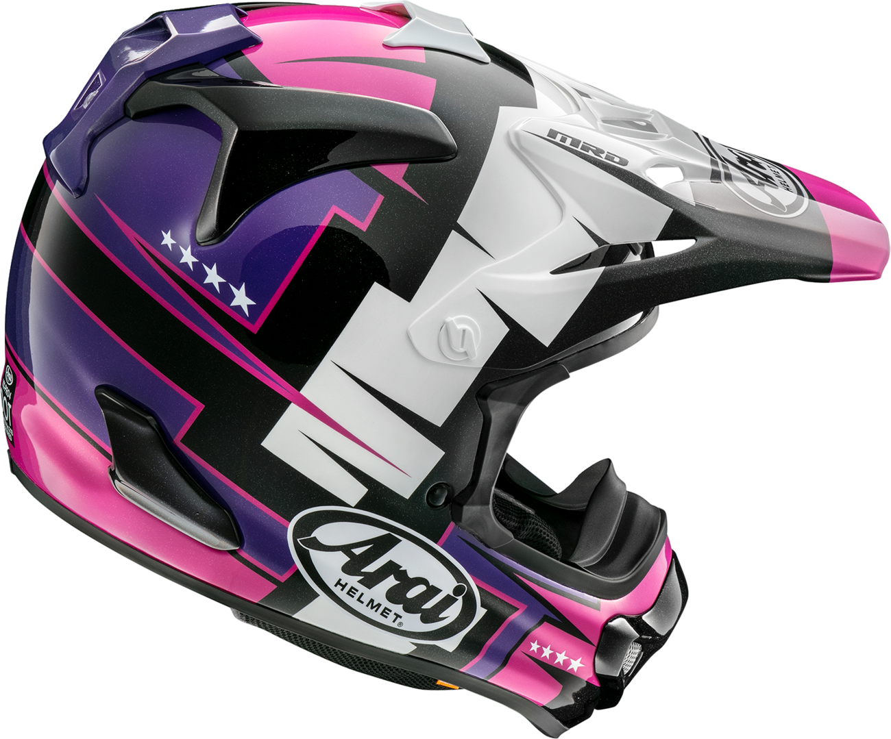 ARAI HELMETS, ARAI Helmets VX-Pro4 Battle Purple Helmet - Large, Part Number 0110-8714