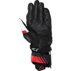 ALPINESTARS GP Plus R V3 Leather Gloves - Black/White/Bright Red - 2XL 3550825-1304-2X - Gloves