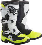 ALPINESTARS Tech 3S Boots - Black/White/Fluorescent Yellow - US 4 2014018-125-4