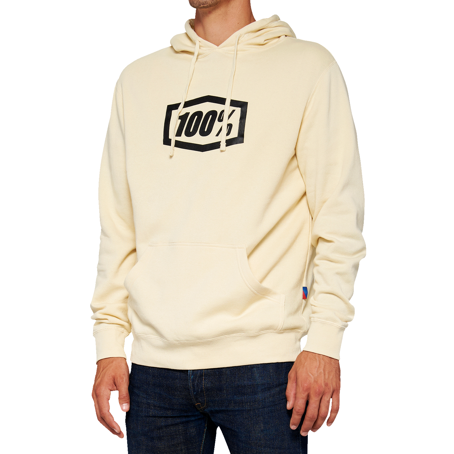 100% Icon Pullover Hoodie - Chalk - XL 20029-00008