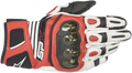 ALPINESTARS SPX AC V2 Gloves - White/Black/Bright Red - 2XL 3567319-2030XXL