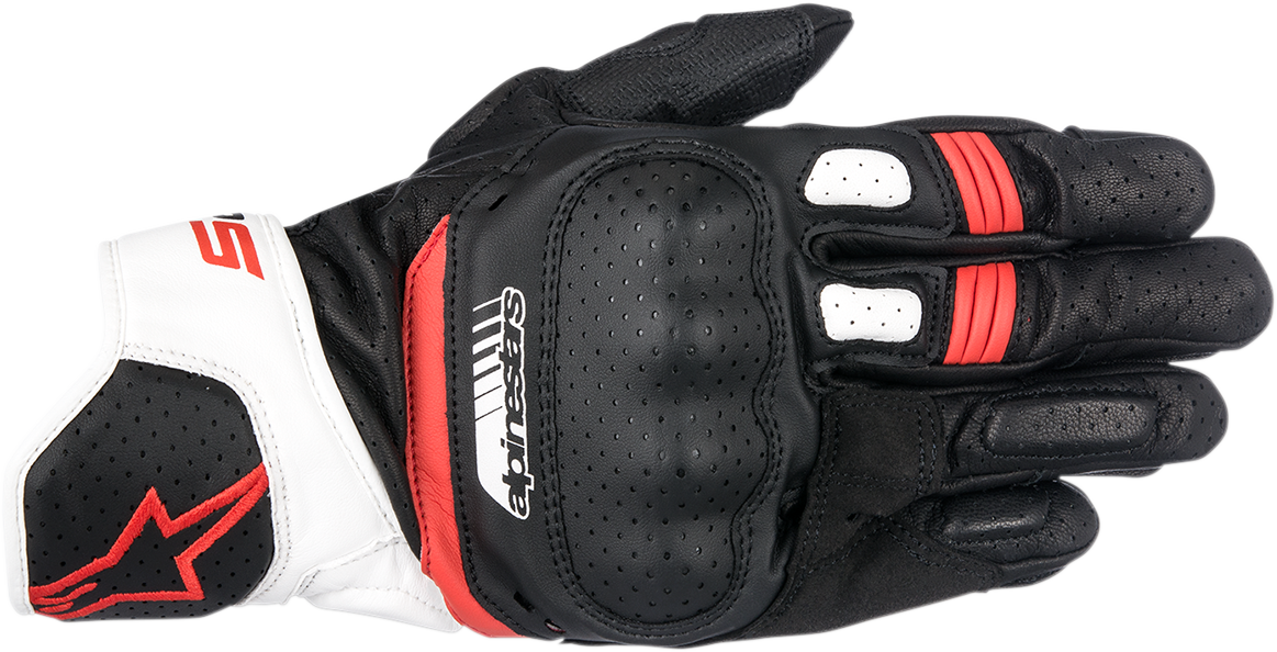 ALPINESTARS SP-5 Gloves - Black/White/Red - Small 3558517-123-S - Gloves