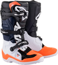 ALPINESTARS Youth Tech 7S Boots - Black/Orange/White - US 6 2015017-1241-6