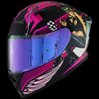 ILM Full Face Motorcycle Helmet Model Z501 - Rose Agent / Small - Hot Sale