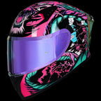 ILM Full Face Motorcycle Helmet Model Z501 - Legend Pink / Small - Hot Sale