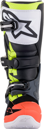 ALPINESTARS Youth Tech 7S Boots - Black/Gray/Red/White/Yellow - US 4 2015017-9058-4