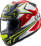 ARAI HELMETS ARAI Helmets Regent-X Stars & Stripes Helmet - Small Yellow with Advanced VAS Shield System